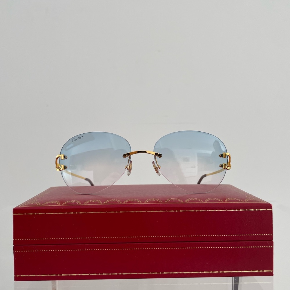 Cartier Glasses Gold Frame